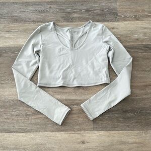 Super cute BuffBunny long sleeved workout shirt.